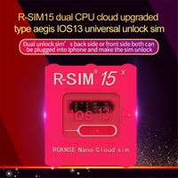 RSIM15 для карты разблокировки IOS13 RSIM 15 R-SIM15 Dual CPU обновлена ​​универсальная разблокировка для iPhone 11 XS MAX XR XS X 6 7 8 PLUS IOS7-13.X MQ50