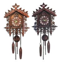 Relógio de parede retro cuco forma relógio decoração de casa suspensão sala de estar decoração antique relógio antigo
