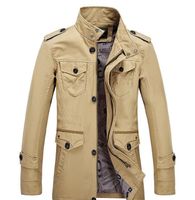 Fashion- Brand Trench Coat Men Jacket Windbreaker Autumn Over...
