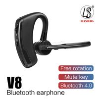 V8 fone de ouvido Bluetooth V4.0 Negócios Fones de ouvido estéreo com fone de ouvido Mic Voz Wireless Universal com pacote para V8 Voyager