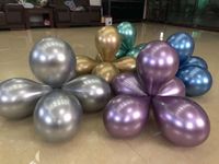 50 pezzi da 12 pollici di metallo Lattice palloncini giocattolo del capretto bambino Palloncini decorazione Wedding Fashion superiore gonfiabile Air Balls Nuovo arrivo