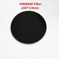 HWB800 50x2.0mm RG800 800nm ​​IR Kızılötesi Geçiş Filtresi Siyah Cam Görünür Işık Kesim