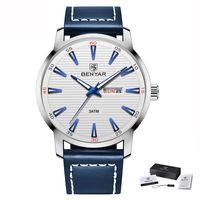 CWP 2021 Benyar Uhr Luxus Top Marke Automatische Woche Datum Militärmode Männlich Quarz Leder Armbanduhr Relogio Masculino