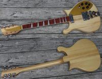 620 Natural Wood Gitarre Modell 620 21 Bünde Mono Output ric natürliche E-Gitarre Triangle White Pearl Inlay 3 Toaster Pickups