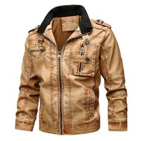 Men' s Leather & Faux Mens Classic Motorcycle Jackets Au...