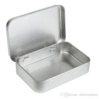 Wholesale Survival Kit Tin Higen Lid Small Empty Silver Flip...