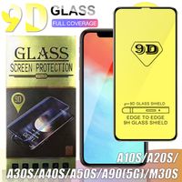 9D aus gehärtetem Glas für iPhone 13 12 Pro Max XS Voll Curved schwarzer Rand-Schirm-Schutz-Film für Huawei P30 P20 Lite 2019 Nove 4E mit Kleinpaket