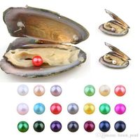 Round Oyster Pearl 2020 new 6- 7mm 27mix color Freshwater Nat...