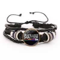 i cant breathe black lives matter leather woven charms brace...