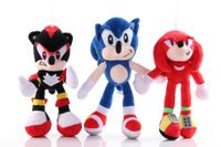 25cm Sonic Peluş Oyuncak Sonic Echidna Doldurulmuş Hayvanlar Peluş Oyuncaklar Çocuk Hediye Kirpi Doldurulmuş Hayvanlar Bebekler Kirpi Sonic Knuckles