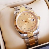 2021 Прибытие 36 мм 41 мм Влюбленные Часы Золотой Лицо Алмазные Мужские Женщины Автоматические наручные часы Дизайнерские женские