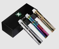 2019 nuova penna a cera vaporizzatore erba secca LTQ vapor 311 mod kit 18650 batteria con adattatore per tubo d'acqua color argento arcobaleno