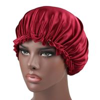 Femmes souple en soie élastique chapeau solide Nightcap Soins des cheveux Chemo Bonnet ou Cheveux longs Bonnet Chapeau doux et lisse Beaucoup de couleurs