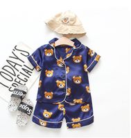 2-6 Jahre Baby Cotton Blends Short Sleeve Pyjamas Nachthemd Nachtwäsche Mädchen Jungen Unterwäsche Kinder Nightgown Kinder pjms JLY 002