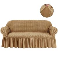 3-osobowa elastyczna sofa Pokrywa 170-230 cm 3D Plaid Slipcover Universal Meble Okładki z elegancką spódnicą na kanapę z kanapą