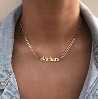 Anpassen Namensketten für Männer Frauen Junge Personalisierte Namensschild Halskette Kubanische Kette Hip Hop Schmuck Geschenke Vergoldeter Edelstahl