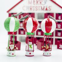 1 pc árvore de natal balão de ar quente pingentes diy papai noel xmas veados enfeites de natal festa de natal decoração presente dos miúdos