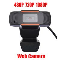 HD Webcam Web Camera 30FPS 480P / 720P / 1080P جهاز كمبيوتر شخصي مدمج ميكروفون امتصاص الصوت USB 2.0 سجل الفيديو للكمبيوتر المحمول الكمبيوتر المحمول