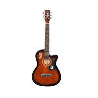 38 polegadas Basswood Wood Acoustic Guitar com saco string sintonizador e acessórios