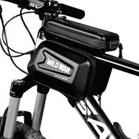 Novo design de Shell duro bicicleta Handle Bar saco sacos tubo de frente saco do telefone móvel equipamentos de equitação alforje impermeável para mountain bike