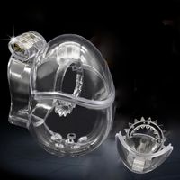 Male Fully Restraint penis Cage Egg-type Chastity Device Cage JQ666