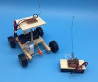 2020 alunos do ensino primário e médio ciência e tecnologia pequena produção de carros de montagem criativa sem fio modelo de corrida de controle remoto DIY