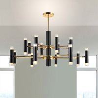 Nordic Minimalism Rotatable Metal Led Chandelier for Living ...