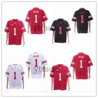 2019 Novos Justin Fields Jersey Osu Ohio State College Football jerseys casa longe vermelho preto branco