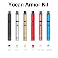 Yocan Armour Ultimate Wax Vaporizer Kit E cigarros para Óleo de concentrado 380mAh Pré -aquecimento Tensão de bateria ajustável Tecnologia QDC Cigarro eletrônico