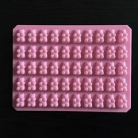 Cake Tools Practical Cute Gummy Bear 50 Cavity Silicone Tray...