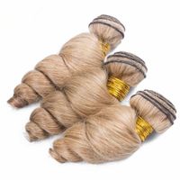 # 27 Honey Blonde Loose Wave Malaysian Human Hair Buntles Deal 3pcs Ljusbrun Human Hair Weave Wefts Pure 27 Loose Wavy Hair Extensions
