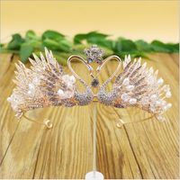 LM Extinctive Royal Glamour Bridal Tiaras Sparkling Crystals Princess