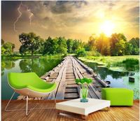 Compre Fondo De Pantalla 3d Personalizado Para Paredes 3d Foto Paisaje