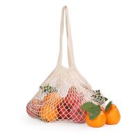 Portable Reusable Grocery Mesh Bags Organic Cotton String Sh...