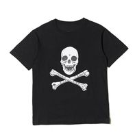18SS ASAP Rocky christmaas camiseta de la moda para hombre Negro cráneo Impreso estilista T Shirts Hombres Mujeres manga del cortocircuito del tamaño S-XL