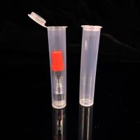 a prueba de niños de plástico tubo contenedor longitud 72mm plástico resistente para vape 0,5 ml cartucho de 0,3 ml 1,0 ml 510 tubos de envase atomizador desechables