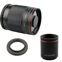 500mm F / 8 Superteleobjektiv + 2X Telekonverter für Canon EOS 77D 70D 5D 6D 7D 60D 80D Nikon Sony Digitalkamera