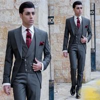 Compre al por mayor Trajes De Boda Para Hombre Gris Claro. de bajo precio \u0026  de calidad con envío gratuito | Es.DHgate