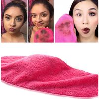 Reutilizable microfibra de limpieza facial 4 colores toallas de tela Pads maquillaje removedor 40 * 17cm Limpieza Lavar las herramientas de belleza 10pcs