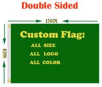 90*150cm Double Side Custom Flag Double Sided Large Logo Printed Car Flags and Banners