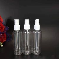 600pcs Lot clair parfum en plastique Bouteille de 100ml bouteilles vides parfum Portable Parfum pompe Mist Rechargeables Atomiseur pour Voyage