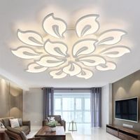 Acrylic Modern LEDs Chandelier white For Living Room Bedroom LED Lustres big Chandelier home Lighting Fixtures 90-265V