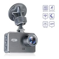 2 "سيارة DVR واي فاي كاميرا اندفاعة مصغرة كاميرا 1080P FHD 160 درجة FOV واسعة مع TS تطبيق الجوال تيار G-استشعار للرؤية الليلية مراقبة وقوف السيارات