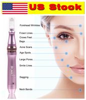 US Stock!!! 2020 Newest Electric Auto Dr Pen Derma Pen Wired M7-C Micro Needles Stamp with 2pcs 12pin Needles Cartridges Anti Acne Spot