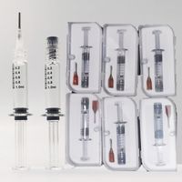 Luer Lock Glaspritzen 1,0 Ml Injektoren mit Messkalibrierzeichen Ölfüllwerkzeuge für Zerstäuber Retail-Geschenkbox OEM-Verpackung