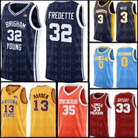 Brigham Young Cougars Jersey 32 Jimmer Fredette Basketball Jerseys Mens University 저렴한 도매 유니폼 자수 로고