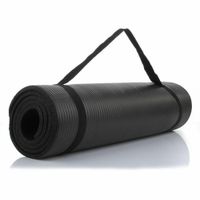 Durable d'épaisseur (15 mm) 72 X 24 tapis de yoga NBR tapis antidérapant noir