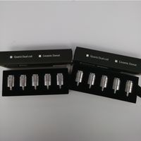 Authentische Yocan Evolve Plus-Coil Ersatz Spulen QDC Quarz Dual-Spulen Wax Vape Pen E-Zigarette 100% ursprünglicher freier
