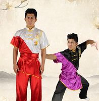 Tai chi Üniforma Pamuk Çift Renkler Yüksek Kalite Wushu Kung fu Giyim Çocuk Yetişkinler Kısa Kollu dövüş sanatları Kanat Chun Suit