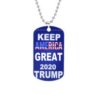 Donald Trump Train 2020 Hanger Ketting Houden Make America Great ID-tags Rvs Case Bag Labels Letter Card Sieraden Groothandel KJJ88